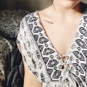 SOLD ✨ Bohemian white and black maxi dress